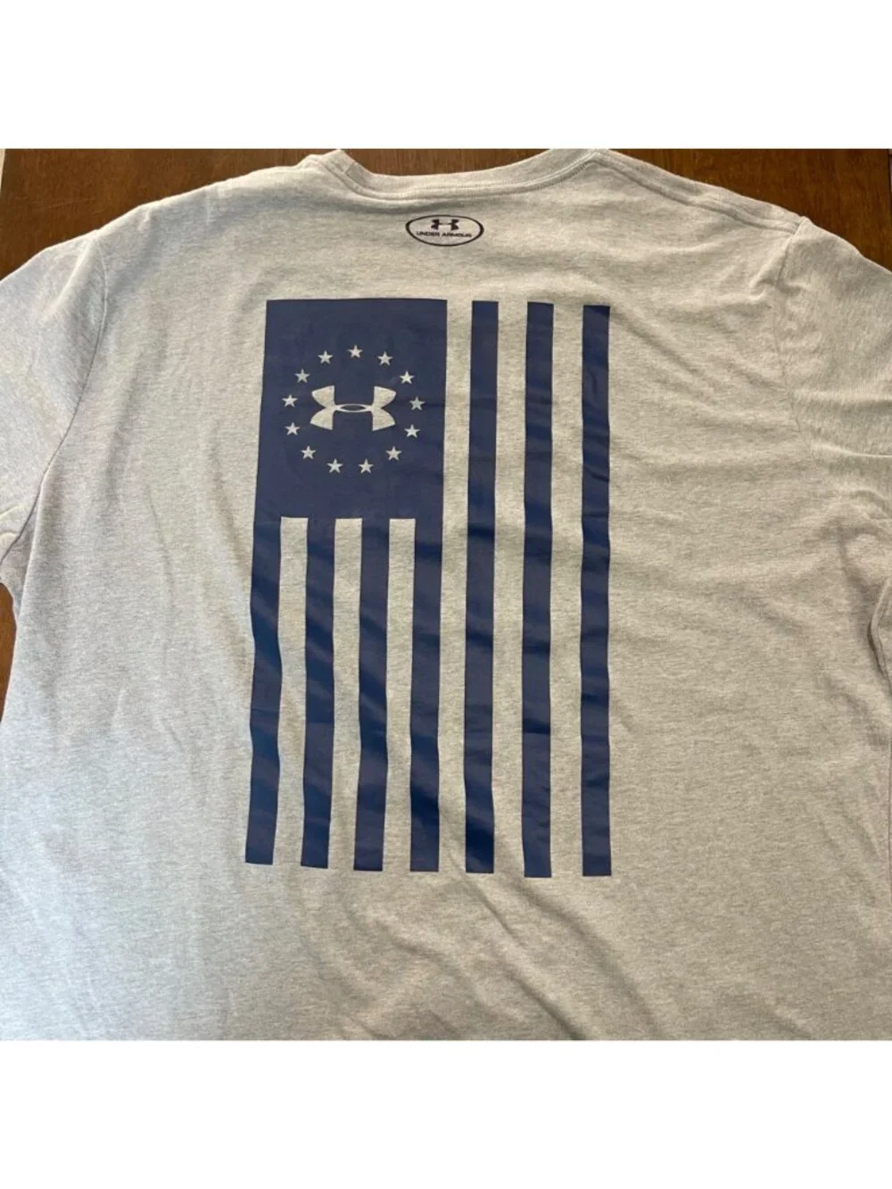 Under Armour Flag Freedom Logo T-Shirt Men's Size XL Athletic UA Short Sleeve